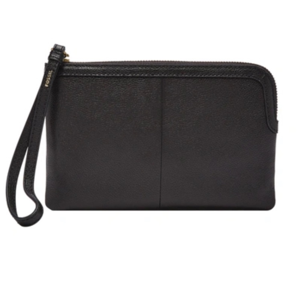 Fossil Black Wristlet Clutch